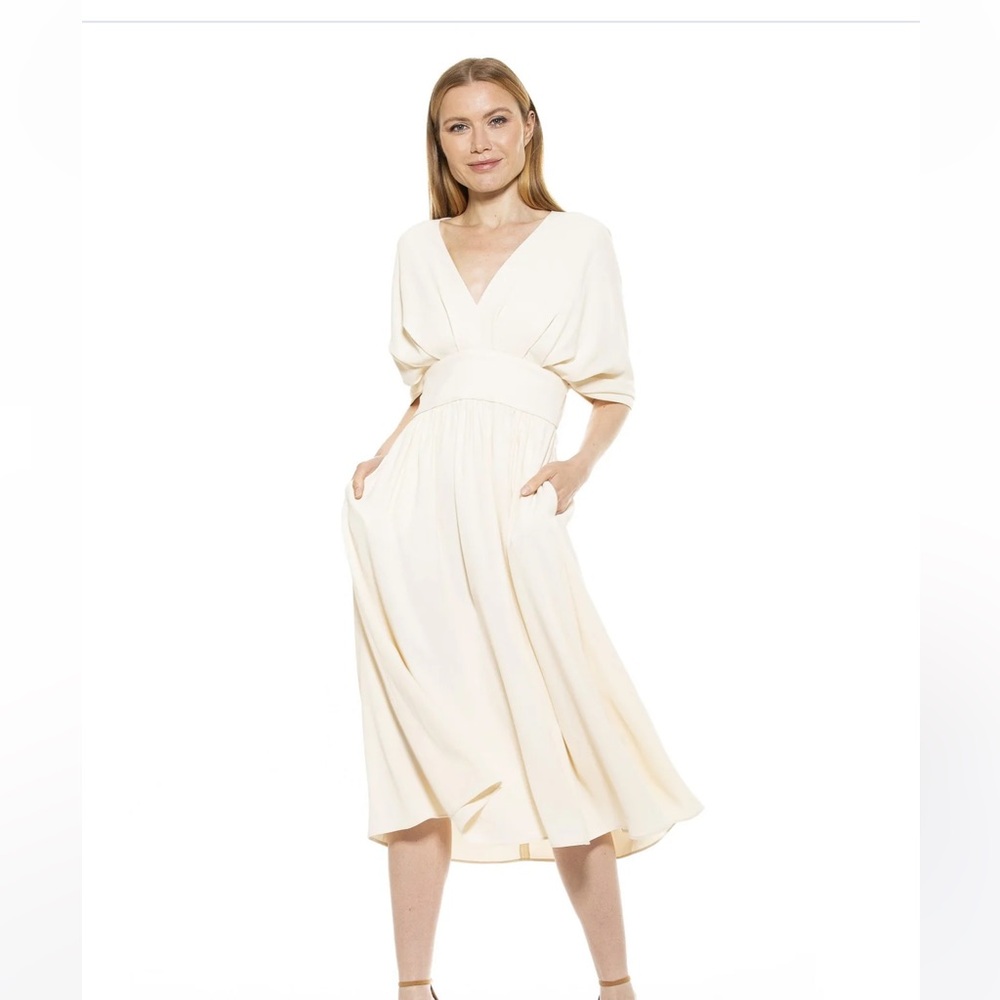 ALEXA ADMOR Cream Dress